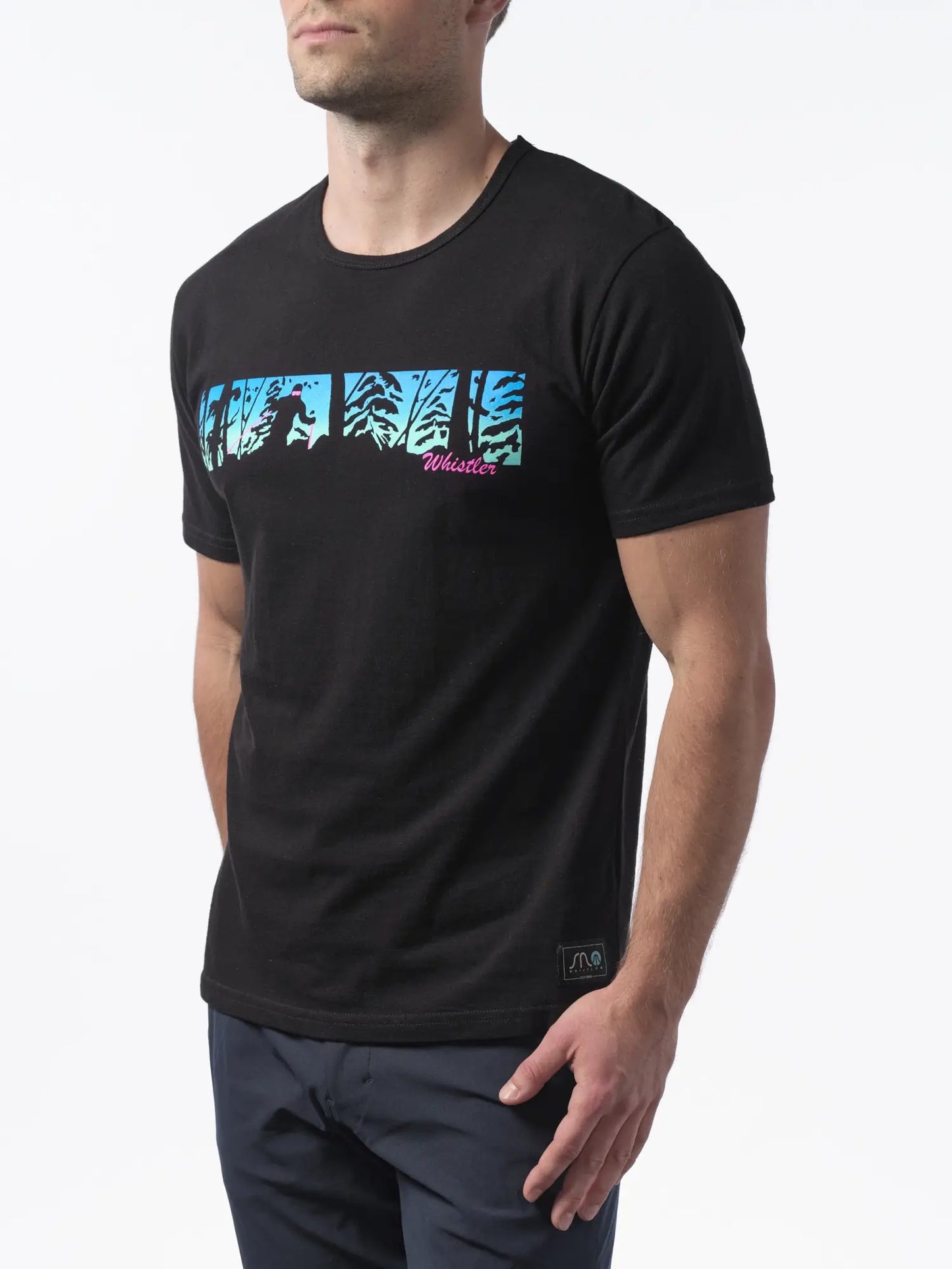 Tree Skier Graphic Short Sleeve